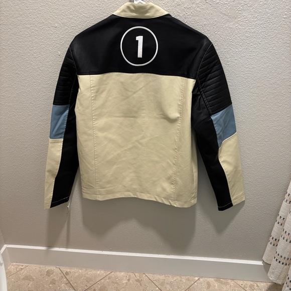 Black and Cream Racing Jacket - Picture 4 of 6